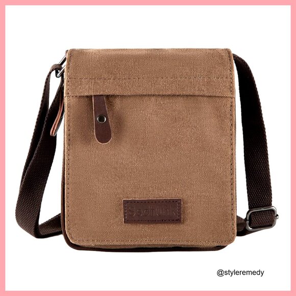 Handbags - Vintage Canvas Messenger Bag Crossbody Shoulder Bag Small Retro Travel